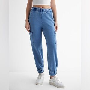 Express High Waisted Cargo Joggers SIZE XL